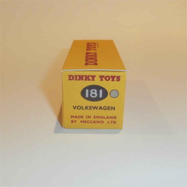 Dinky Toys 181 Volkswagen Sedan - Grey / Green Repro Box - Image 3