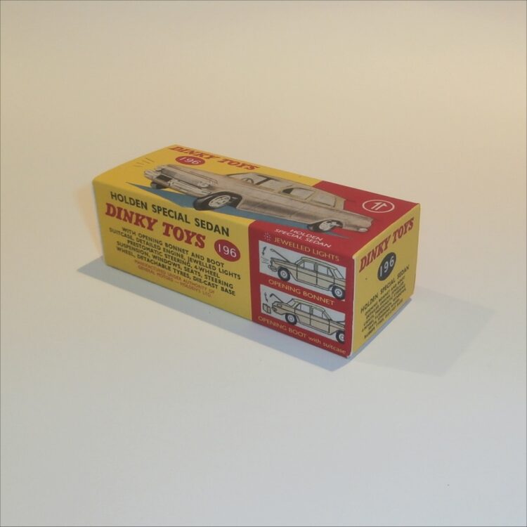 Dinky Toys 196 Holden Bronze Colour Sedan Repro Box - Image 2
