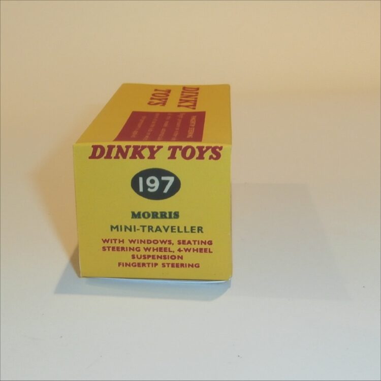 Dinky Toys 197 Morris Mini Traveller Repro Box - Image 3
