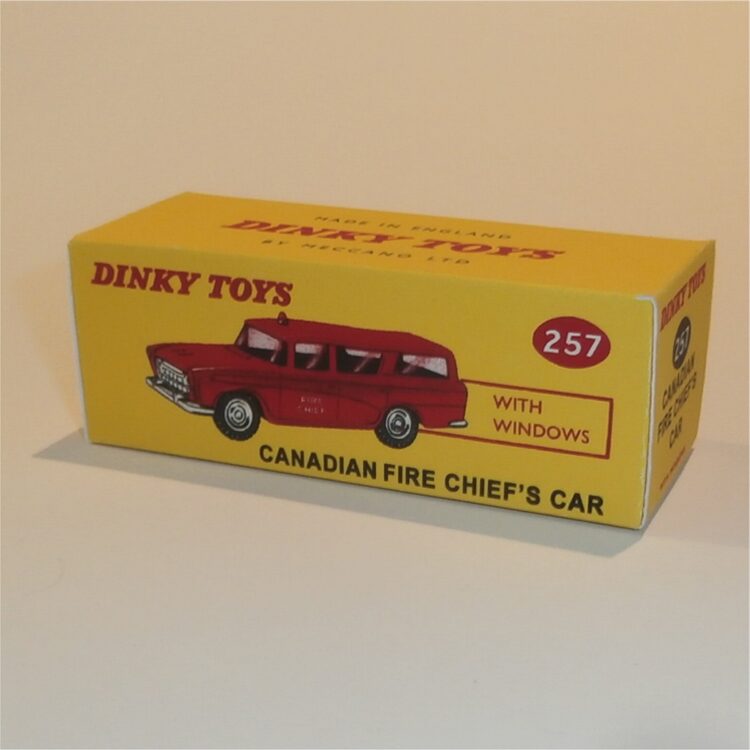 Dinky Toys 257 Nash Rambler Fire Chief Car Repro Box