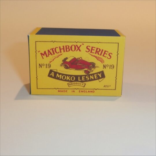 Matchbox Lesney 19a MG Midget TD B Style Repro Box