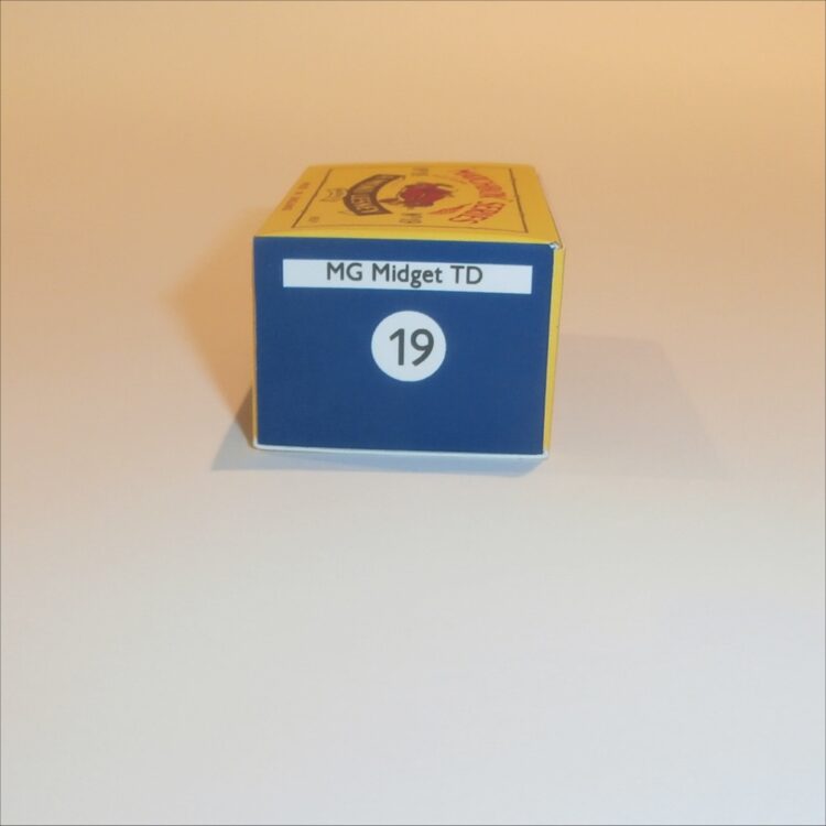 Matchbox Lesney 19a MG Midget TD B Style Repro Box - Image 3