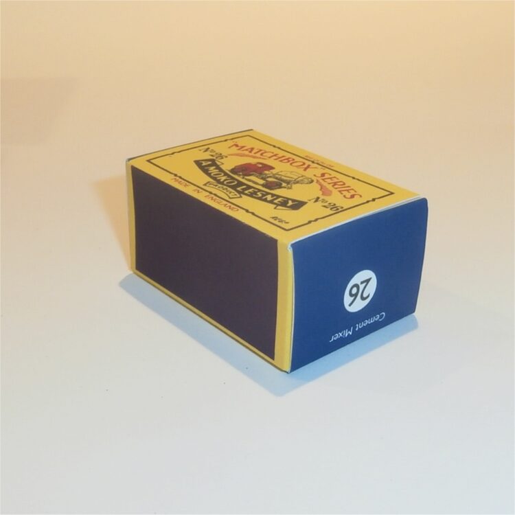Matchbox Lesney 26a Cement Truck B Style Repro Box - Image 2