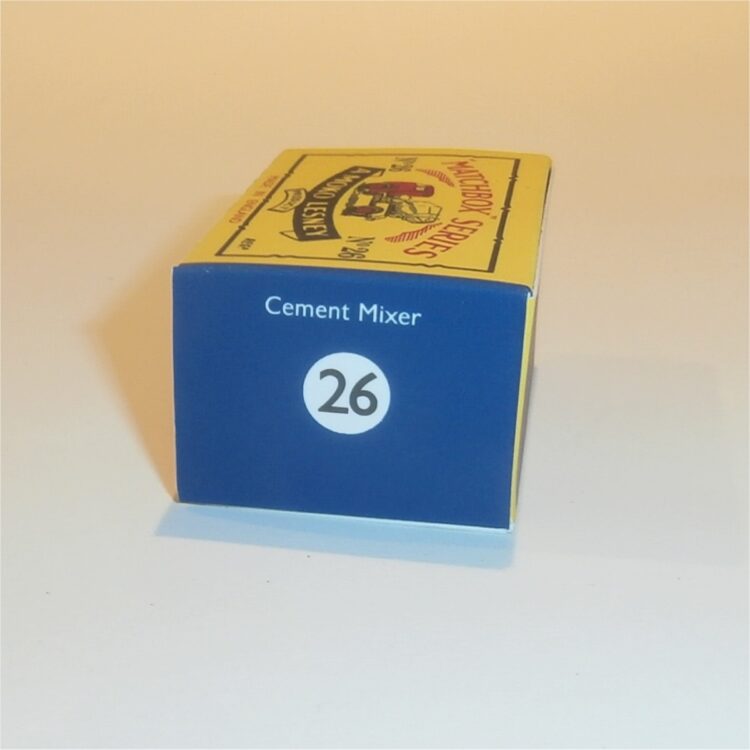 Matchbox Lesney 26a Cement Truck B Style Repro Box - Image 3