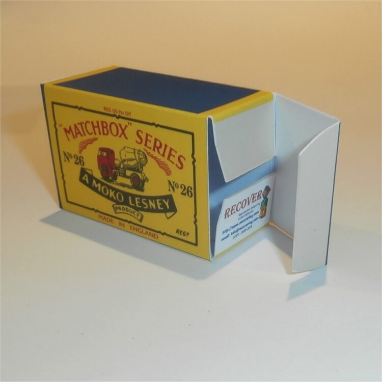 Matchbox Lesney 26a Cement Truck B Style Repro Box - Image 4