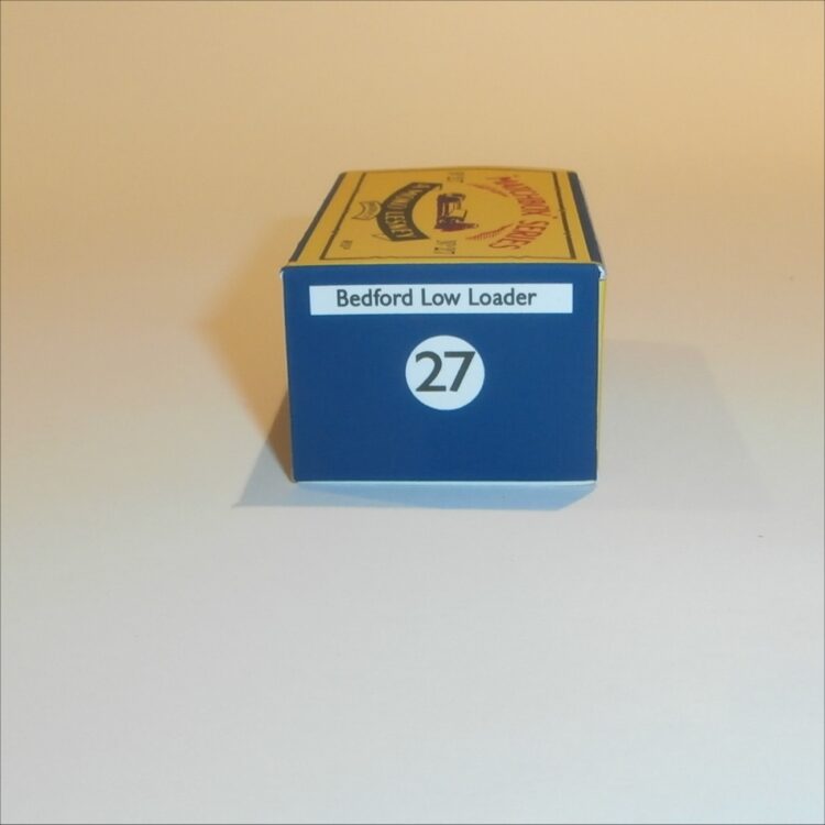 Matchbox Lesney 27a Low Loader B Style Repro Box - Image 3