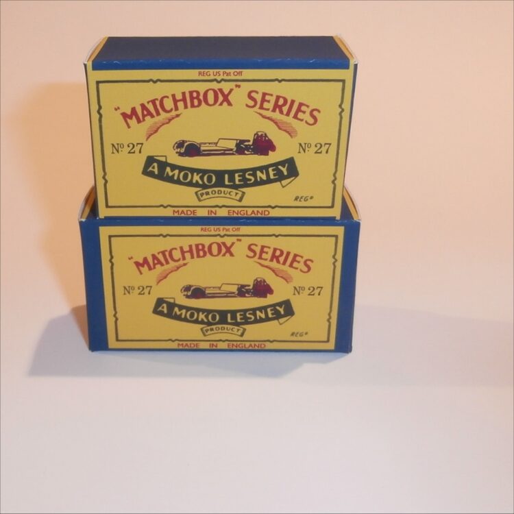 Matchbox Lesney 27a Low Loader B Style Repro Box - Image 6