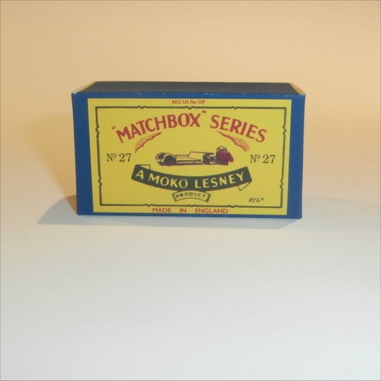 Matchbox Lesney 27b Low Loader B Style Repro Box