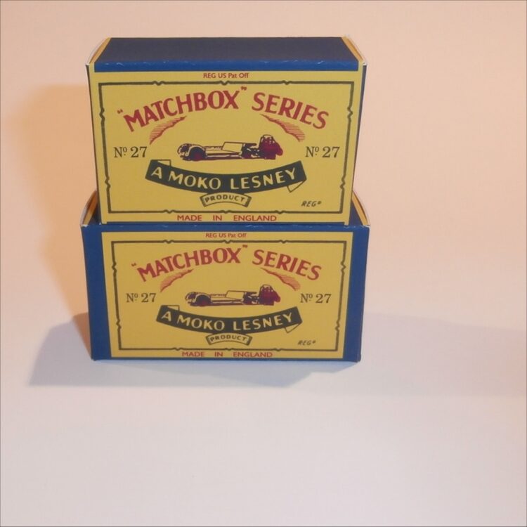 Matchbox Lesney 27b Low Loader B Style Repro Box - Image 5