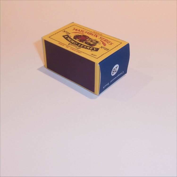 Matchbox Lesney 28a Compressor Truck B Style Repro Box - Image 2