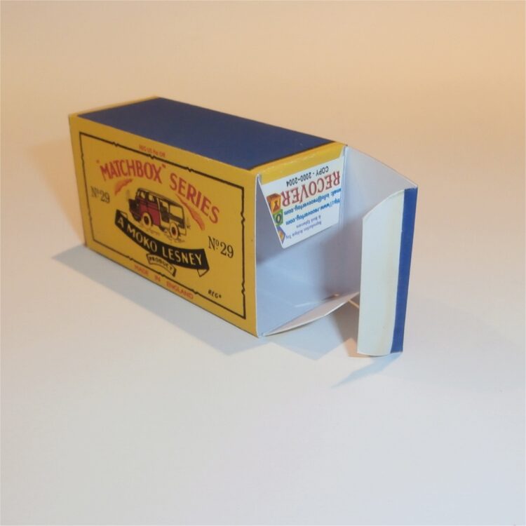 Matchbox Lesney 29a Milk Van B Style Repro Box - Image 4
