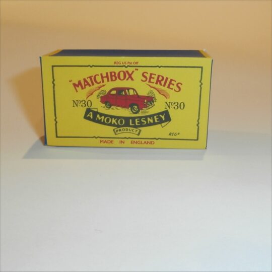 Matchbox Lesney 30a Ford Prefect B Style Repro Box