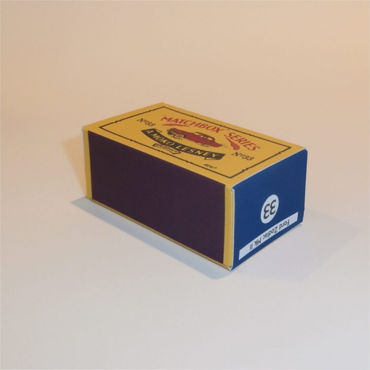 Matchbox Lesney 33a Ford Zodiac Mk II B Style Repro Box - Image 2