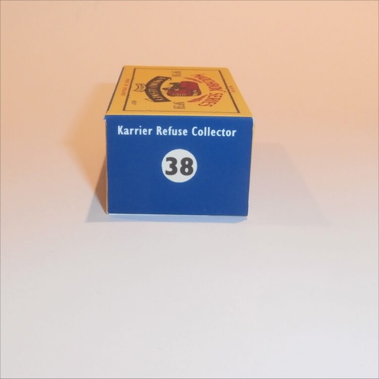 Matchbox Lesney 38a Karrier Refuse Truck B Style Repro Box - Image 3