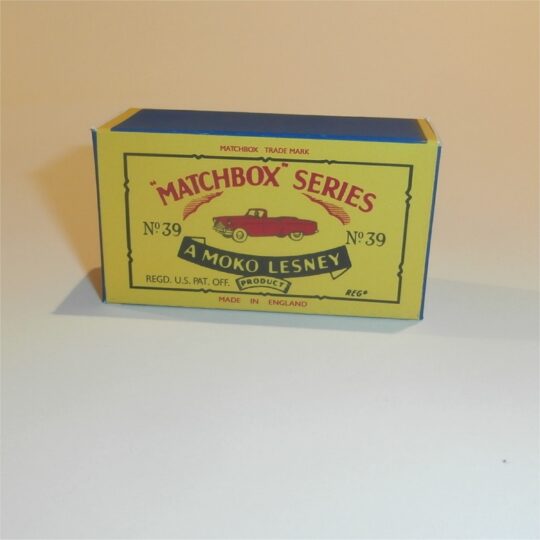 Matchbox Lesney 39a Zodiac Convertible B Style Repro Box