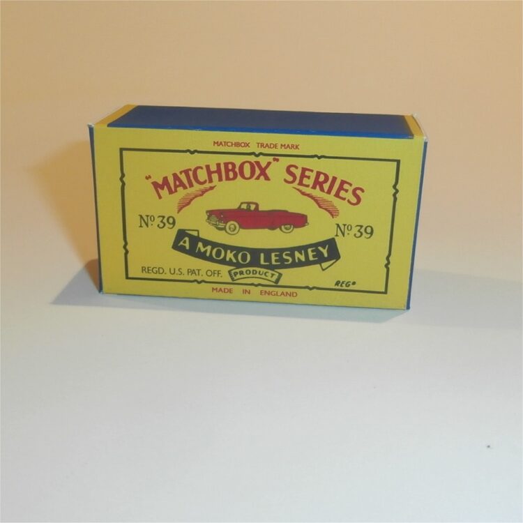 Matchbox Lesney 39a Zodiac Convertible B Style Repro Box