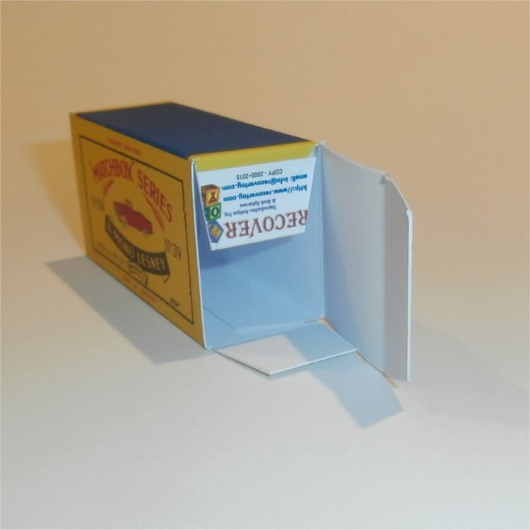 Matchbox Lesney 39a Zodiac Convertible B Style Repro Box - Image 4
