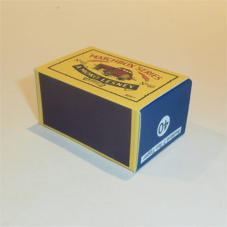 Matchbox Lesney 40a Bedford 7 Ton Tipper B Style Repro Box - Image 2
