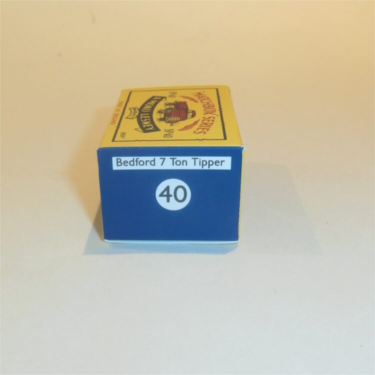 Matchbox Lesney 40a Bedford 7 Ton Tipper B Style Repro Box - Image 3