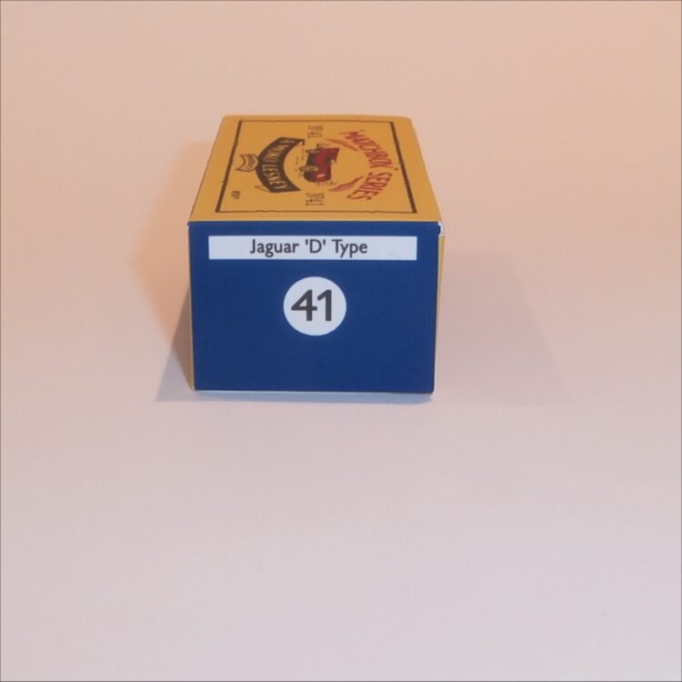 Matchbox Lesney 41b2 Jaguar D Type Racer B Style Repro Box - Image 3