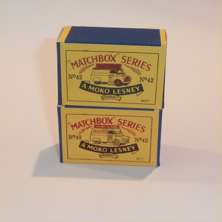 Matchbox Lesney 42a2 News Van B Style Repro Box - Image 5