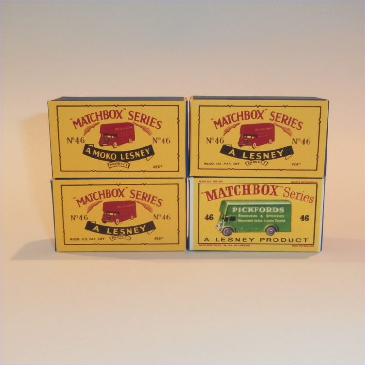 Matchbox Lesney 46b Pickfords Removals Blue Van B Style Repro Box - Image 7
