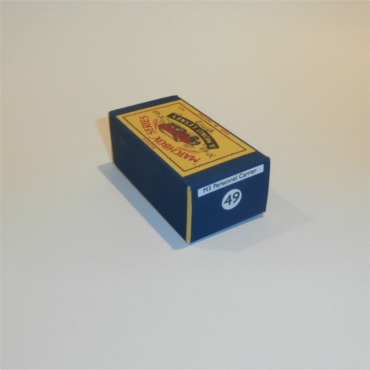 Matchbox Lesney 49a Army M3 Personnel Carrier B Style Repro Box - Image 3