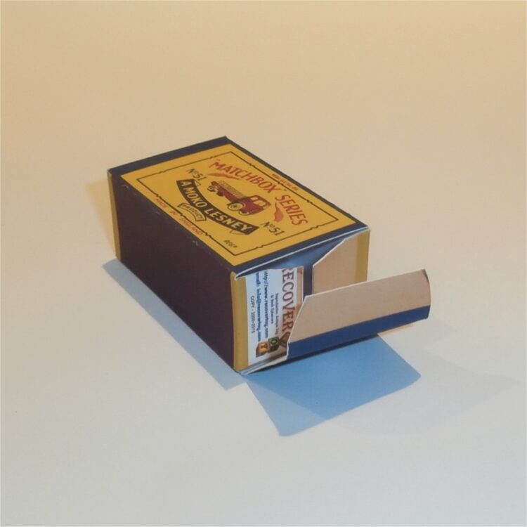 Matchbox Lesney 51a Cement Lorry B Style Repro Box - Image 4