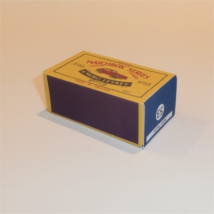 Matchbox Lesney 53a Aston Martin B Style Repro Box - Image 2