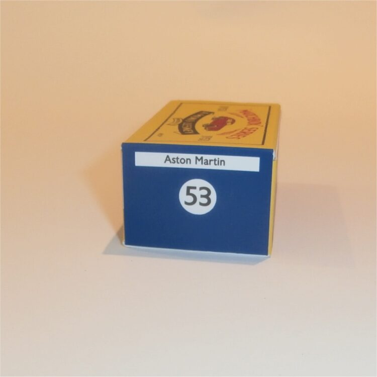 Matchbox Lesney 53a Aston Martin B Style Repro Box - Image 3