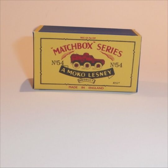 Matchbox Lesney 54a Saracen Personnel Carrier B Style Repro Box