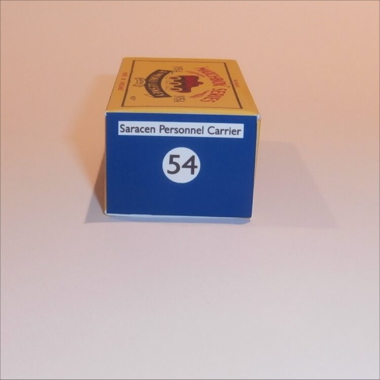 Matchbox Lesney 54a Saracen Personnel Carrier B Style Repro Box - Image 3