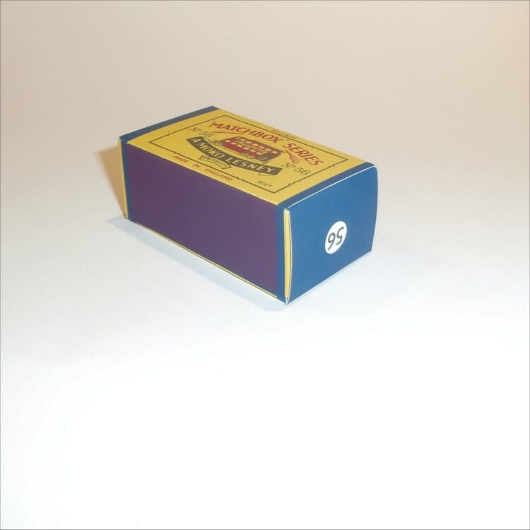 Matchbox Lesney 56a London Trolley Bus B Style Repro Box - Image 2