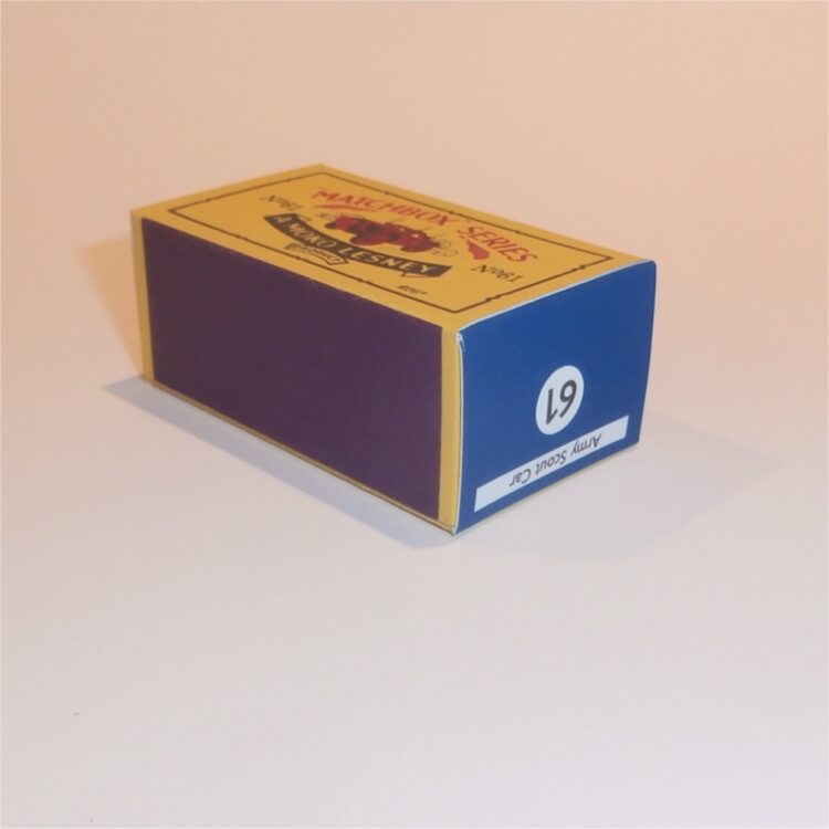 Matchbox Lesney 61a Ferret Scout Car B Style Repro Box - Image 2