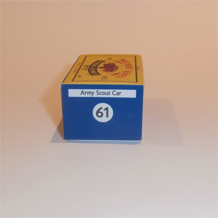 Matchbox Lesney 61a Ferret Scout Car B Style Repro Box - Image 3