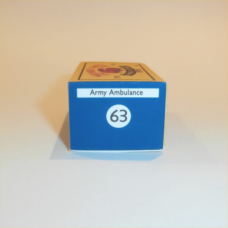 Matchbox Lesney 63a Military Ambulance B Style Repro Box - Image 3