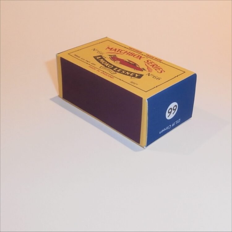 Matchbox Lesney 66a Citroen DS19 B Style Repro Box - Image 2