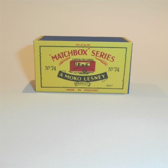 Matchbox Lesney 74a Mobile Refreshment Canteen B Style Repro Box
