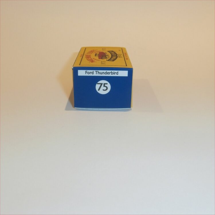 Matchbox Lesney 75a Ford Thunderbird B Style Repro Box - Image 3