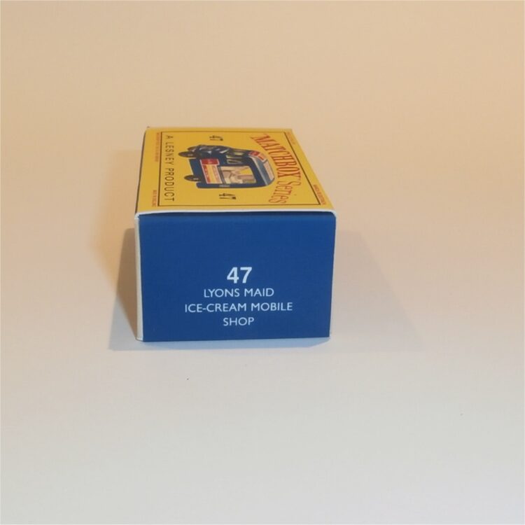 Matchbox Lesney 47b Blue Commer Ice Cream Van Empty D Style Repro Box - Image 3