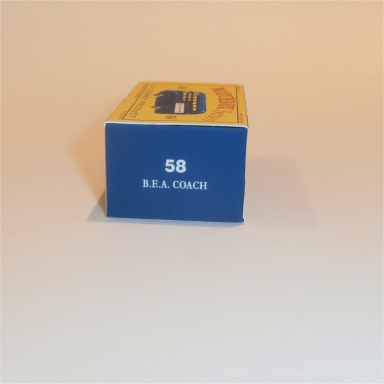 Matchbox Lesney 58a AEC Bus Coach 'BEA' Empty D Style Repro Box - Image 3