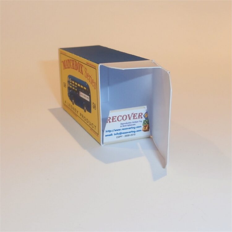 Matchbox Lesney 58a AEC Bus Coach 'BEA' Empty D Style Repro Box - Image 4