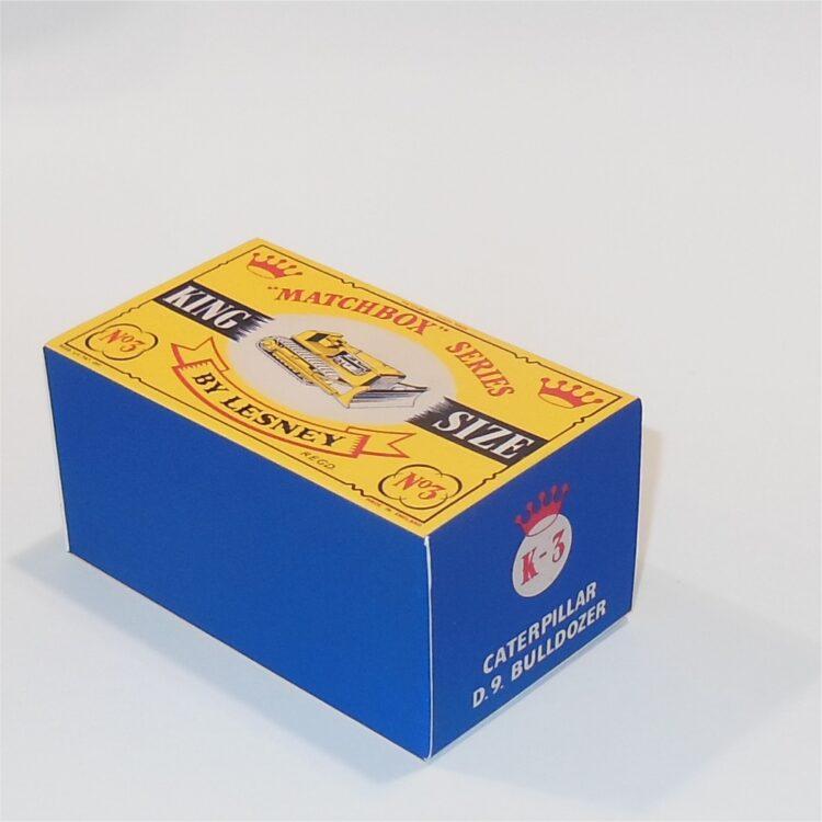 Matchbox King Size 3a Caterpillar D.9 Bulldozer C Style Repro Box - Image 2