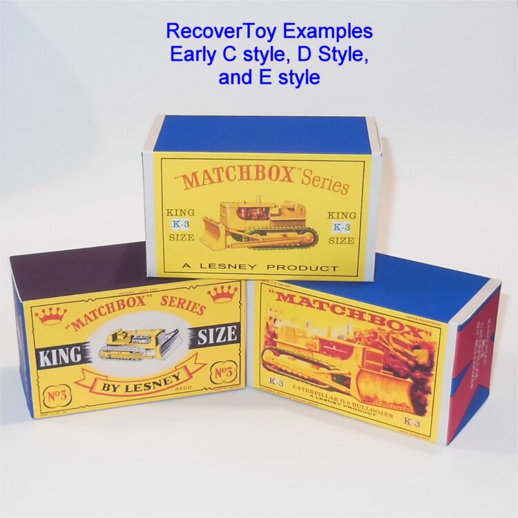 Matchbox King Size 3a Caterpillar D.9 Bulldozer C Style Repro Box - Image 5