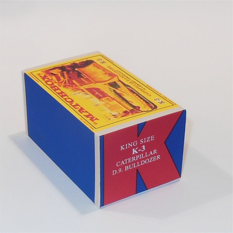 Matchbox King Size 3a Caterpillar D.9 Bulldozer E Style Repro Box - Image 2