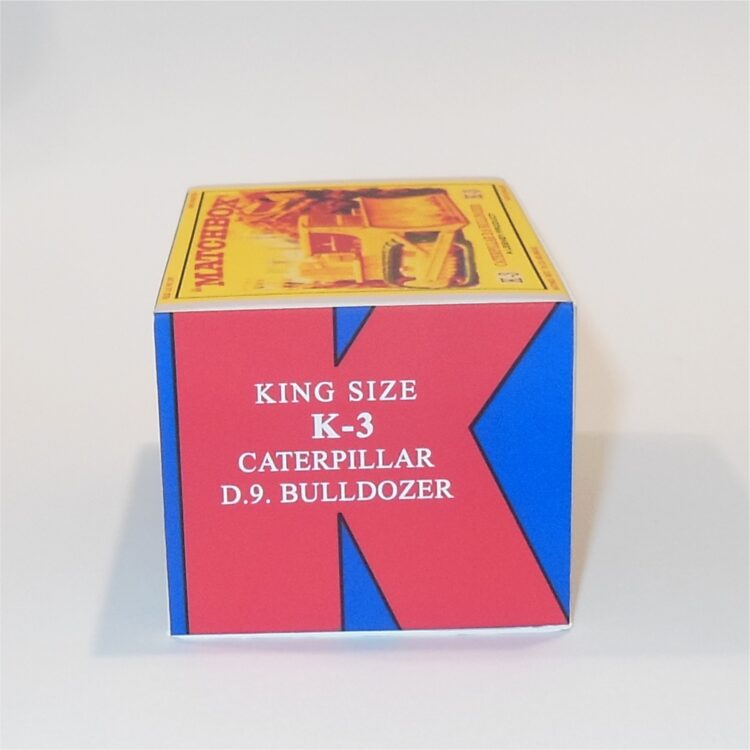 Matchbox King Size 3a Caterpillar D.9 Bulldozer E Style Repro Box - Image 3