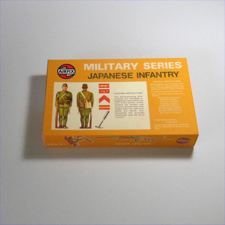 Airfix Empty Military Series Japanese Infantry Early Brown Repro Box 1:32 Scale #51455 - Image 2