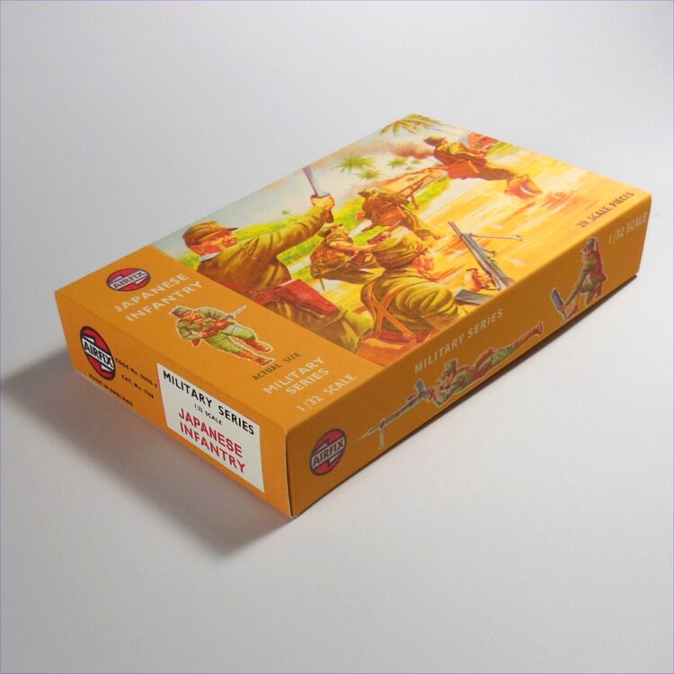 Airfix Empty Military Series Japanese Infantry Early Brown Repro Box 1:32 Scale #51455 - Image 3
