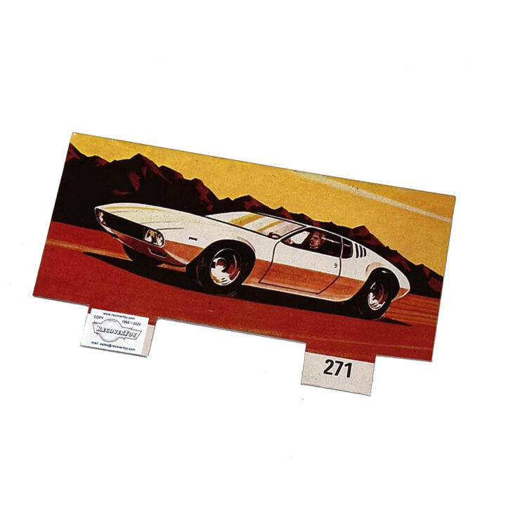 Corgi Toys  271 Ghia Mangusta De Tomaso Box Header Card Only - Image 2