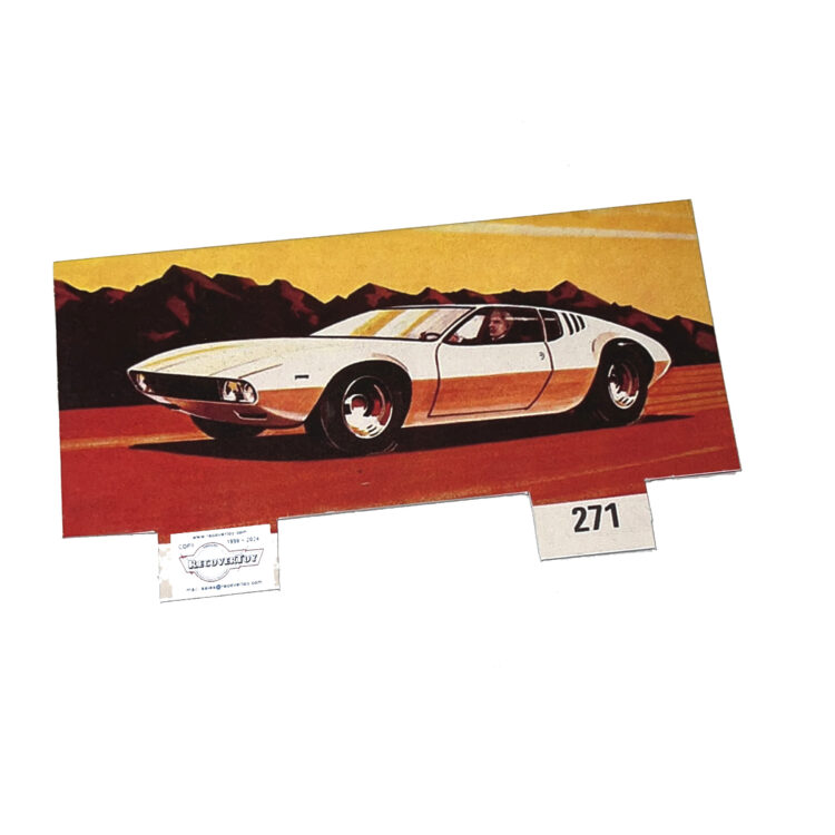 Corgi Toys  271 Ghia Mangusta De Tomaso Box Header Card Only - Image 3